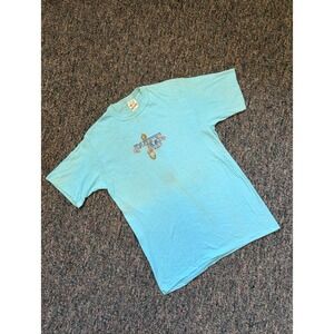 Vintage BANTAMS‎ T Shirt Graphic Tee Pamper Me Aqua Blue Size L